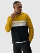 4F Męska bluza dresowa nierozpinana bez kaptura 4F 4FWSS24TSWSM1032  żółta żółty