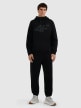mini: Męska bluza dresowa nierozpinana z kapturem 4F 4FRMM00TSWSM2477 - czarna (5)