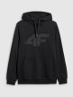 mini: Męska bluza dresowa nierozpinana z kapturem 4F 4FRMM00TSWSM2477 - czarna (7)