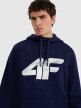 mini: Męska bluza dresowa nierozpinana z kapturem 4F 4FRMM00TSWSM2477 - granatowa (4)