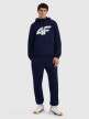 mini: Męska bluza dresowa nierozpinana z kapturem 4F 4FRMM00TSWSM2477 - granatowa (2)