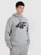 4F Męska bluza dresowa nierozpinana z kapturem 4F 4FRMM00TSWSM2477  szara Szary