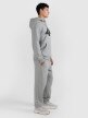 mini: Męska bluza dresowa nierozpinana z kapturem 4F 4FRMM00TSWSM2477 - szara (3)