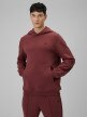 Obrazek dla: 4F Męska bluza dresowa nierozpinana z kapturem 4F 4FRSS26TSWSM2793  burgundowa Burgund