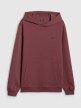 mini: Męska bluza dresowa nierozpinana z kapturem 4F 4FRSS26TSWSM2793 - burgundowa (7)