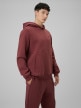 mini: Męska bluza dresowa nierozpinana z kapturem 4F 4FRSS26TSWSM2793 - burgundowa (3)