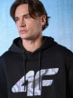 mini: Męska bluza dresowa nierozpinana z kapturem 4F 4FRSS26TSWSM2800 - czarna (4)