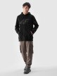 Męska bluza dresowa nierozpinana z kapturem 4F 4FWMM00TSWSM1766 - czarna