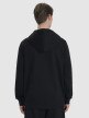 Męska bluza dresowa nierozpinana z kapturem 4F 4FWMM00TSWSM1766 - czarna