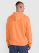 Męska bluza dresowa nierozpinana z kapturem 4F 4FWSS25TSWSM1585 - pomarańczowa
