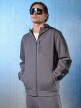 mini: Męska bluza dresowa rozpinana z kapturem 4F 4FRSS26TSWSM2804 - szara (2)