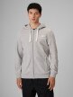 mini: Męska bluza dresowa rozpinana z kapturem 4F 4FRSS26TSWSM2950 - szara (1)
