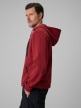 mini: Męska bluza dresowa rozpinana z kapturem 4F 4FRSS26TSWSM2975 - czerwona (3)