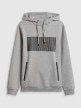 mini: Męska bluza dresowa rozpinana z kapturem 4F 4FRSS26TSWSM2975 - szara (7)