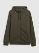 mini: Męska bluza dresowa rozpinana z kapturem 4F 4FRSS26TSWSM3106 - khaki (7)