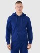 4F Męska bluza dresowa rozpinana z kapturem 4F 4FWMM00TSWSM1768  granatowa Granatowy