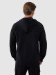Męska bluza dresowa rozpinana z kapturem 4F 4FWSS25TSWSM1537 - brązowa