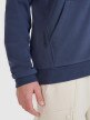 Męska bluza dresowa rozpinana z kapturem 4F 4FWSS25TSWSM1584 - granatowa