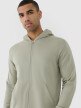 Męska bluza dresowa rozpinana z kapturem 4F 4FWSS25TSWSM1584 - zielona