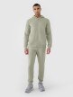 Męska bluza dresowa rozpinana z kapturem 4F 4FWSS25TSWSM1584 - zielona