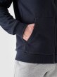 Męska bluza dresowa rozpinana z kapturem 4F NOSH4-BLM004B - granatowa