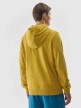 Męska bluza nierozpinana z kapturem 4F 4FWSS24TSWSM0948 - żółta