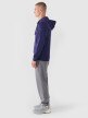 Męska bluza rozpinana z kapturem 4F 4FWMM00TSWSM1466 - granatowa