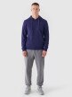 Męska bluza rozpinana z kapturem 4F 4FWMM00TSWSM1466 - granatowa