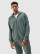 Męska bluza rozpinana z kapturem 4F 4FWSS24TSWSM1011 - khaki