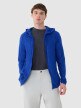 Męska bluza trekkingowa z kapturem Primaloft Active 4F 4FWSS25TFSWM473 - niebieska