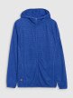 Męska bluza trekkingowa z kapturem Primaloft Active 4F 4FWSS25TFSWM473 - niebieska