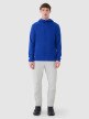 Męska bluza trekkingowa z kapturem Primaloft Active 4F 4FWSS25TFSWM473 - niebieska