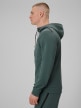 mini: Męska bluza treningowa rozpinana z kapturem 4F 4FRSS26TFSWM0916 - zielona (3)