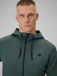 mini: Męska bluza treningowa rozpinana z kapturem 4F 4FRSS26TFSWM0916 - zielona (4)