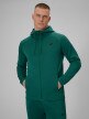  4F Męska bluza treningowa rozpinana z kapturem 4F 4FWSS26TFSWM632  zielona Zielony