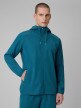  4F Męska bluza treningowa z kapturem 4F 4FRSS26TFSWM0957  turkusowa Granatowy