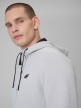 mini: Męska bluza treningowa z kapturem 4F 4FRSS26TFSWM1006 - biała (4)