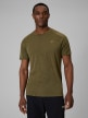  4F Męska koszulka trekkingowa z wełną merino 4F 4FWSS26TFTSM1798  khaki Khaki
