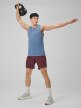 mini: Męska koszulka treningowa bez rękawów 4F 4FWSS26TFSLM0744 - denim (5)