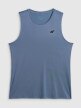 mini: Męska koszulka treningowa bez rękawów 4F 4FWSS26TFSLM0744 - denim (8)