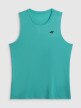 mini: Męska koszulka treningowa bez rękawów 4F 4FWSS26TFSLM0744 - miętowa (8)