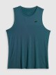 mini: Męska koszulka treningowa bez rękawów 4F 4FWSS26TFSLM0744 - turkusowa (7)