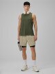 mini: Męska koszulka treningowa bez rękawów 4F 4FWSS26TFSLM0877 - khaki (8)