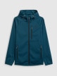mini: Męska kurtka przejściowa softshell 4F 4FRSS26TSOFM625 - turkusowa (7)