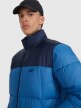 mini: Męska kurtka puchowa pikowana 4F 4FWAW25TDJAM601 - niebieska (4)