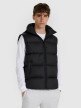 mini: Męski bezrękawnik pikowany z puchem naturalnym 4F 4FWAW25TVJAM228 - czarny (1)