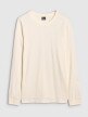 Męski longsleeve 4F 4FRSS25TLONM518 - biały