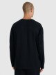 mini: Męski longsleeve basic 4F 4FWAW25TLONM474 - czarny (5)