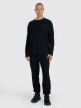 mini: Męski longsleeve basic 4F 4FWAW25TLONM474 - czarny (2)