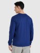 Męski longsleeve basic 4F 4FWMM00TLONM432 - granatowy